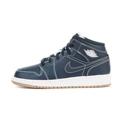 (GS) Jordan 1 Retro Mid 'Obsidian'