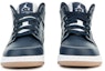 Lookbook (Kanak-Kanak) Air Jordan 1 Retro Mid 'Obsidian' 554725-402