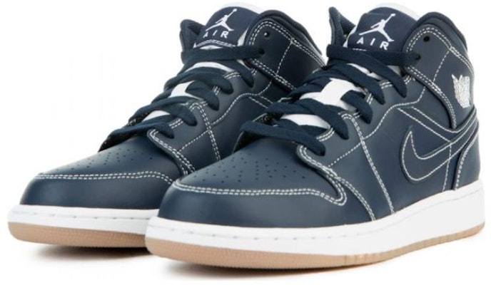 (Grade School) Air Jordan 1 Retro Mid 'Obsidian' 554725-402 Shop (Grade School) Air Jordan 1 Retro Mid 'Obsidian' 554725-402