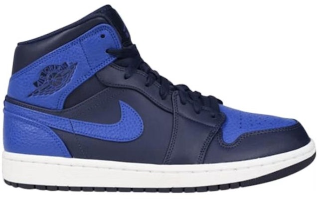 (Aire Juvenil) Air Jordan 1 Retro Mid 'Obsidian Royal'. 554725-412 Order (Aire Juvenil) Air Jordan 1 Retro Mid 'Obsidian Royal'. 554725-412