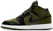 Buy (Kanak-Kanak Sekolah) Air Jordan 1 Retro Mid 'Olive Canvas' 554725-301