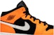 (Kanak-Kanak) Air Jordan 1 Retro Mid 'Oren Hitam' 554725-062