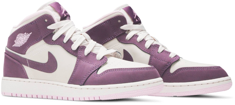 (Kanak-Kanak) Air Jordan 1 Retro Mid 'Pro Purple' 555112-500 Cheap (Kanak-Kanak) Air Jordan 1 Retro Mid 'Pro Purple' 555112-500
