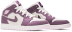 Cheap (Kanak-Kanak) Air Jordan 1 Retro Mid 'Pro Purple' 555112-500