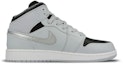 Order (大童) Air Jordan 1 Mid 复古鞋 '纯白金' 554725-032