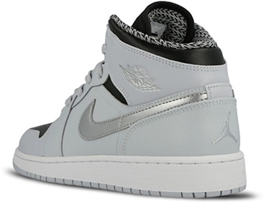 (A Escolar) Air Jordan 1 Retro Mid 'Pure Platinum' 554725-032 Shop (A Escolar) Air Jordan 1 Retro Mid 'Pure Platinum' 554725-032