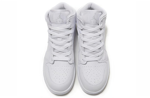 (A Junior) Air Jordan 1 Retro Mid 'Platino Puro' 554725-109 Shop (A Junior) Air Jordan 1 Retro Mid 'Platino Puro' 554725-109