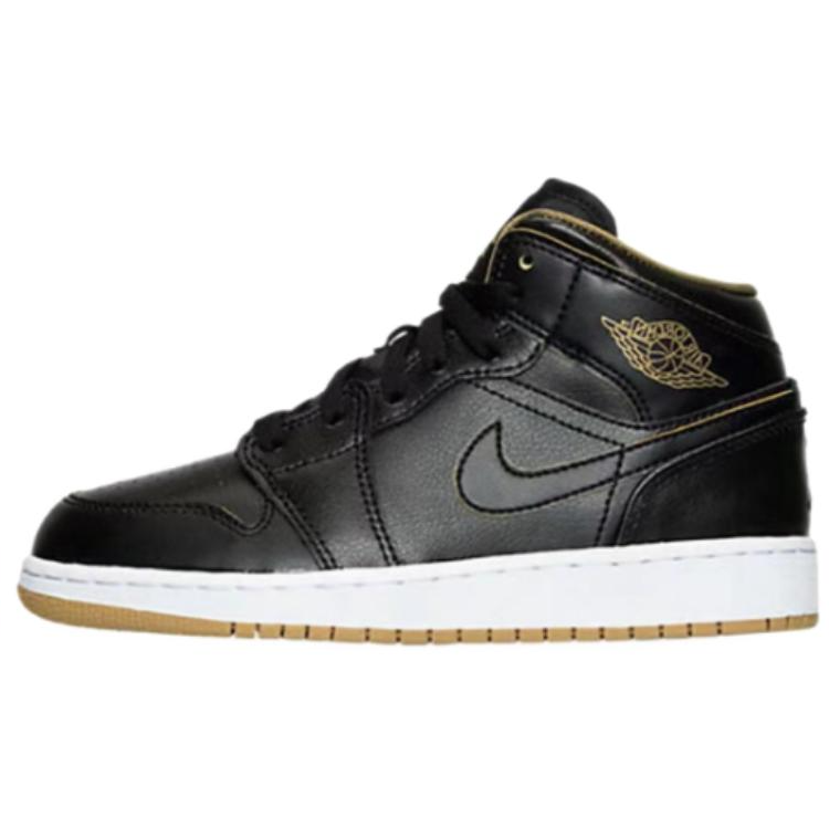 (GS) Jordan 1 Retro Mid 'Royalty Black'