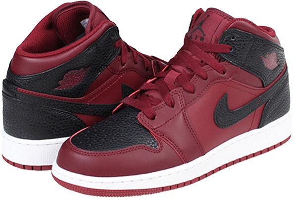 (Grade School) Air Jordan 1 Retro Mid 'Team Red Black' 554725-601 Order (Grade School) Air Jordan 1 Retro Mid 'Team Red Black' 554725-601