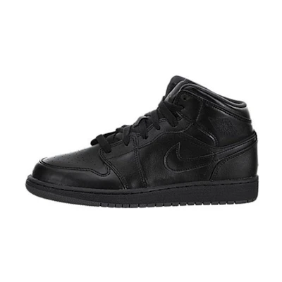 (GS) Jordan 1 Retro Mid 'Triple Black'