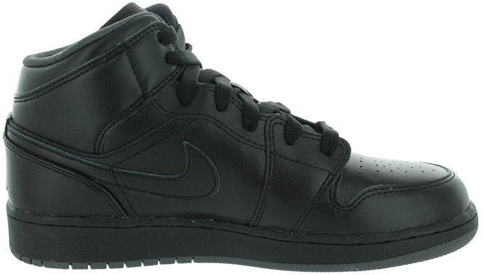 GS エアジョーダン1 ミッド "トリプルブラック" 554725-030 Order GS エアジョーダン1 ミッド "トリプルブラック" 554725-030