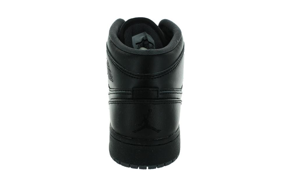 Shop GS エアジョーダン1 ミッド "トリプルブラック" 554725-030