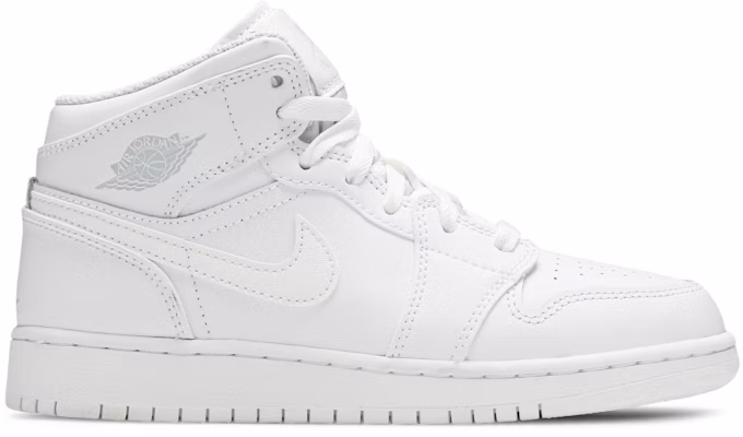 (Kanak-Kanak) Air Jordan 1 Retro Mid 'Putih Sepenuhnya' 554725-104 Buy (Kanak-Kanak) Air Jordan 1 Retro Mid 'Putih Sepenuhnya' 554725-104