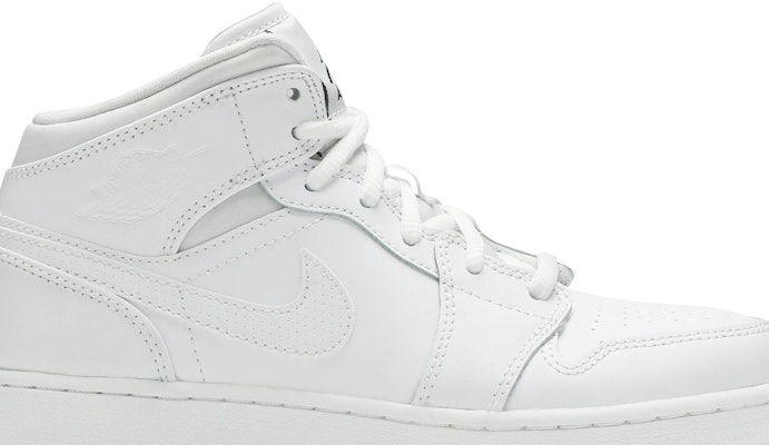 (小學) Air Jordan 1 復刻中筒 '白色' 554725-110 Order (小學) Air Jordan 1 復刻中筒 '白色' 554725-110