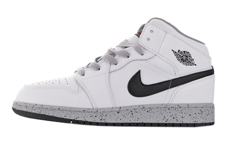 Buy (Año Escolar) Air Jordan 1 Retro Mid 'Cemento Blanco' 554725-115