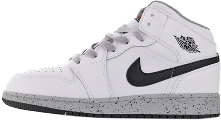 (Año Escolar) Air Jordan 1 Retro Mid 'Cemento Blanco' 554725-115 Buy (Año Escolar) Air Jordan 1 Retro Mid 'Cemento Blanco' 554725-115