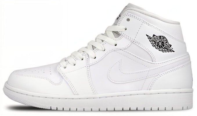 (Grade School) Air Jordan 1 Retro Mid 'White Cool Grey' 554725-102 Buy (Grade School) Air Jordan 1 Retro Mid 'White Cool Grey' 554725-102