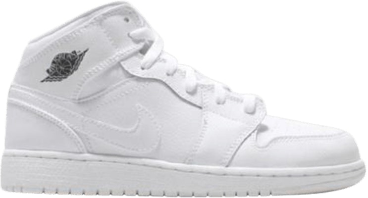 (Grade School) Air Jordan 1 Retro Mid 'White Cool Grey' 554725-120 Buy (Grade School) Air Jordan 1 Retro Mid 'White Cool Grey' 554725-120