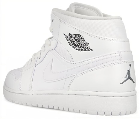 (Grade School) Air Jordan 1 Retro Mid 'White Cool Grey' 554725-102 Shop (Grade School) Air Jordan 1 Retro Mid 'White Cool Grey' 554725-102