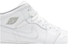 Order (Sekolah Dasar) Air Jordan 1 Retro Mid 'Putih Abu Serigala' 554725-112