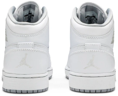 (Grade School) Air Jordan 1 Retro Mid 'White Wolf Grey' 554725-112 Details for (Grade School) Air Jordan 1 Retro Mid 'White Wolf Grey' 554725-112
