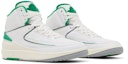 Cheap (Sekolah Rendah) Air Jordan 2 Retro 'Lucky Green' DQ8562-103