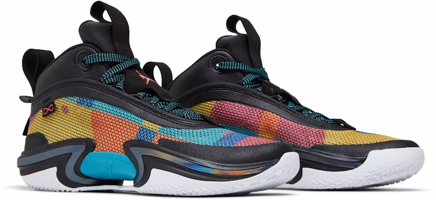 (Grade School) Air Jordan 36 'Black Multi-Color' DA9054-063 Cheap (Grade School) Air Jordan 36 'Black Multi-Color' DA9054-063