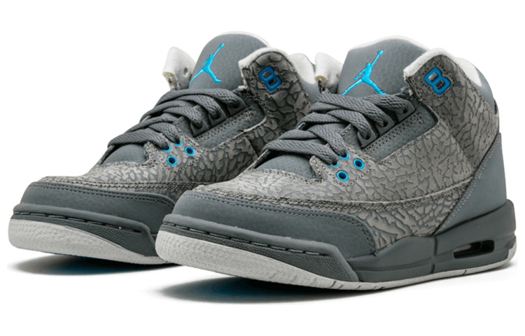 Order (年級學校) Air Jordan 3 復刻版 'Cool Grey Blue Glow' 441140-015