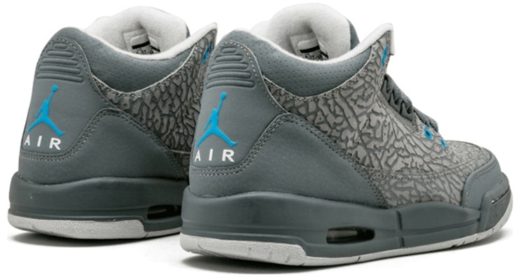 (Sekolah Dasar) Air Jordan 3 Retro 'Cool Grey Blue Glow' 441140-015 Lookbook (Sekolah Dasar) Air Jordan 3 Retro 'Cool Grey Blue Glow' 441140-015