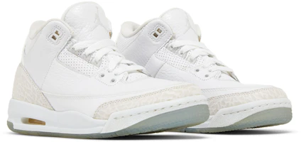 Cheap Air Jordan 3 Retro BG 'Triple White' Anak Sekolah 398614-111