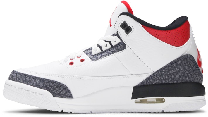(Grade School) Air Jordan 3 Retro Denim SE 'Fire Red' CZ6634-100 Lookbook (Grade School) Air Jordan 3 Retro Denim SE 'Fire Red' CZ6634-100