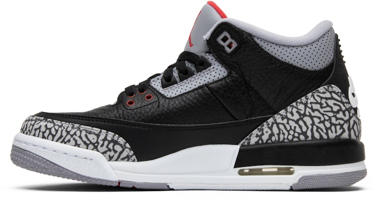 (Grade School) Air Jordan 3 Retro OG 'Black Cement' 2018 854261-001 Lookbook (Grade School) Air Jordan 3 Retro OG 'Black Cement' 2018 854261-001
