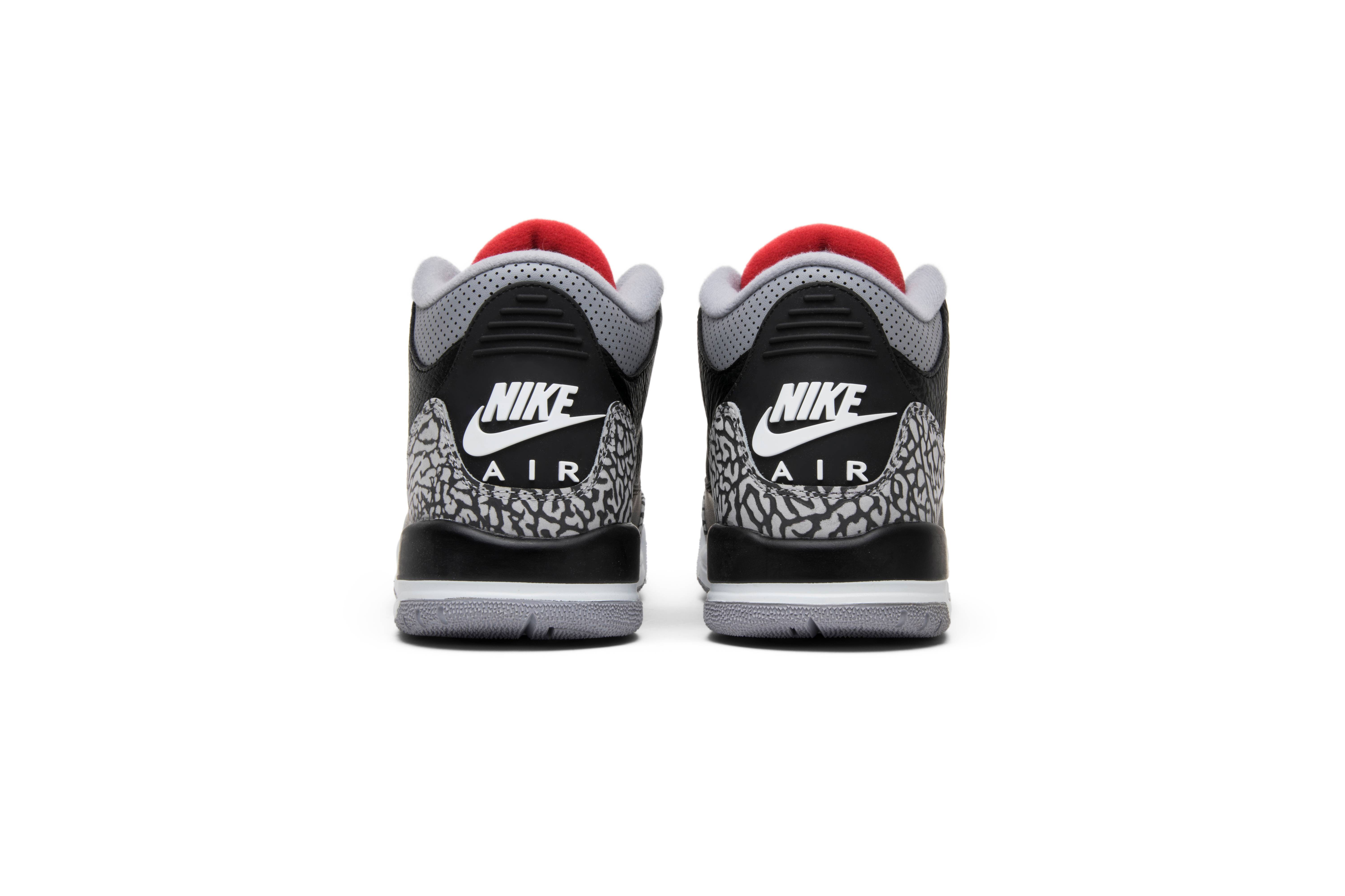 (Grade School) Air Jordan 3 Retro OG 'Black Cement' 2018 854261-001 - Image 6