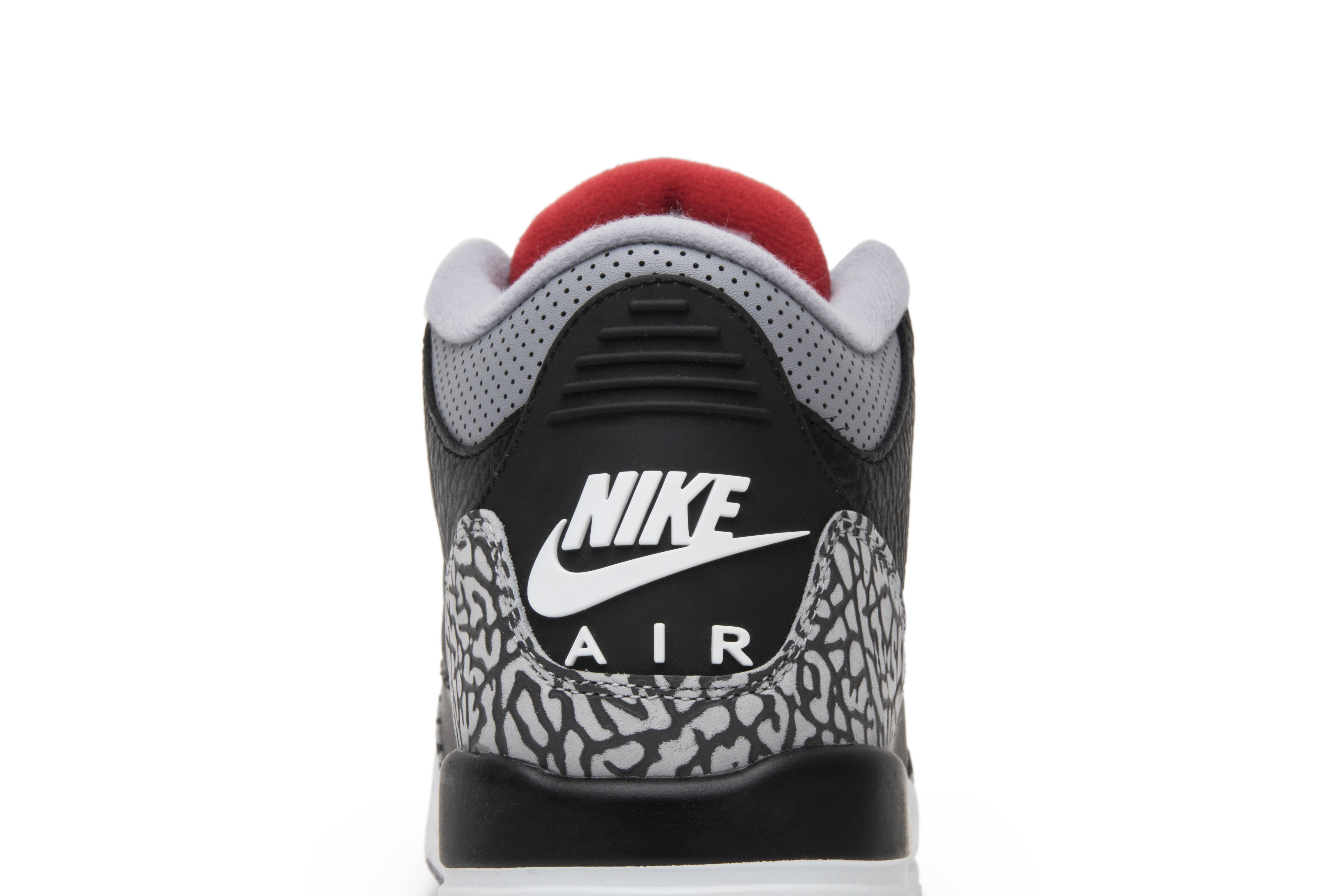 (Grade School) Air Jordan 3 Retro OG 'Black Cement' 2018 854261-001 - Image 7