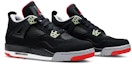 Cheap (Akasia Sekolah) Air Jordan 4 Retro 2012 'Bred' 408452-089