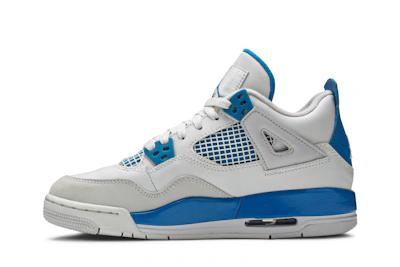 (Grade School) Air Jordan 4 Retro 2012 'Military Blue' 408452-105