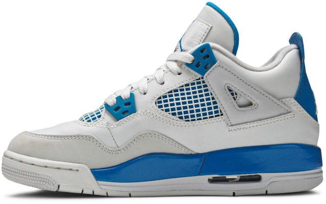 (초등학생) 에어 조던 4 레트로 '밀리터리 블루' (2012) 408452-105 Lookbook (초등학생) 에어 조던 4 레트로 '밀리터리 블루' (2012) 408452-105