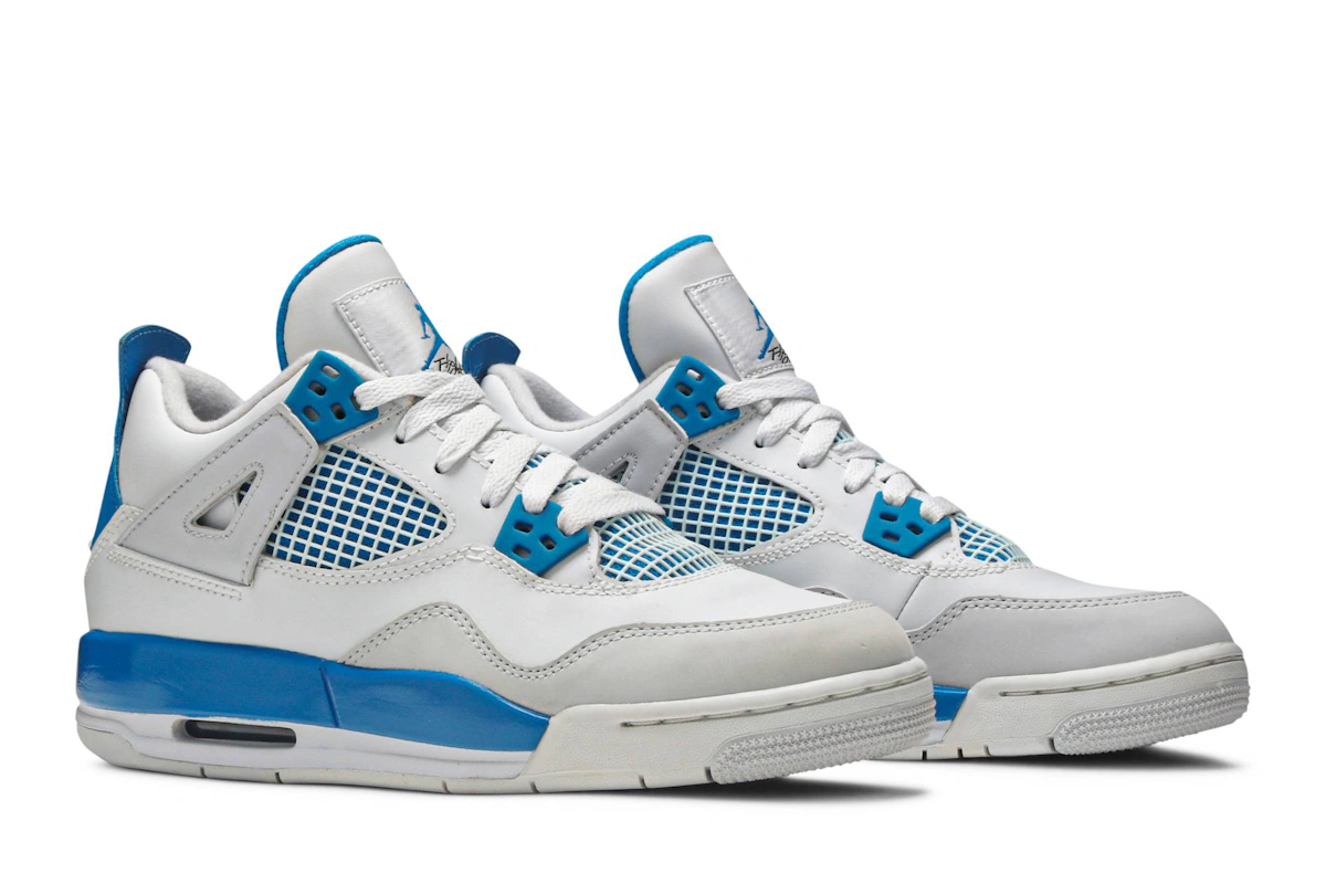 (Grade School) Air Jordan 4 Retro 2012 'Military Blue' 408452-105