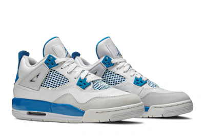 (Grade School) Air Jordan 4 Retro 2012 'Military Blue' 408452-105