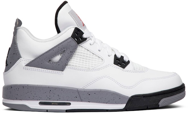 (Grade School) Air Jordan 4 Retro 2012 'White Cement' 408452-103 Buy (Grade School) Air Jordan 4 Retro 2012 'White Cement' 408452-103