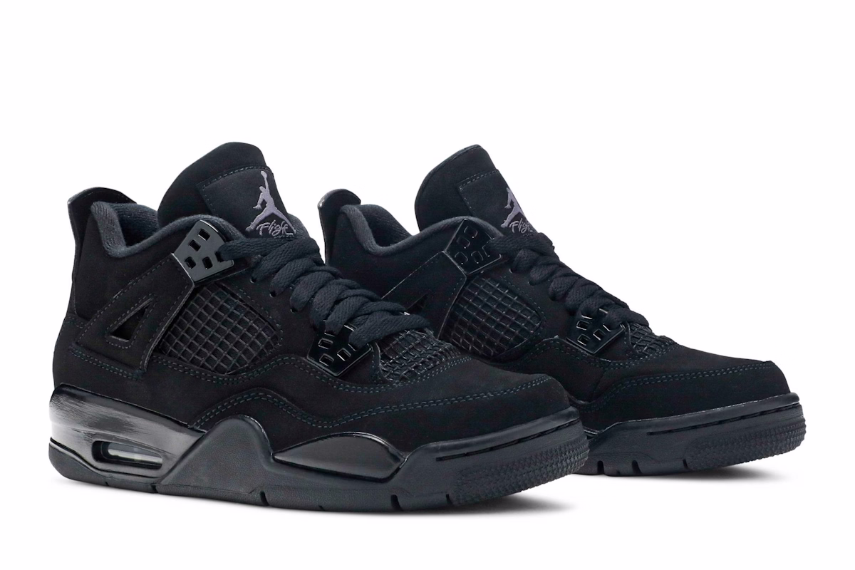 (Grade School) Air Jordan 4 Retro 'Black Cat' 2020 408452-010
