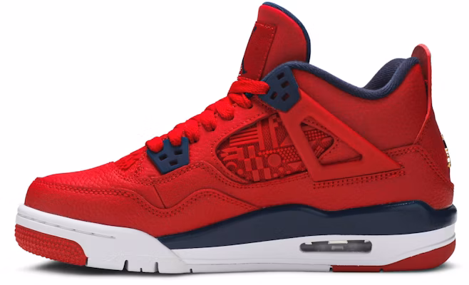 (Kanak-kanak) Air Jordan 4 Retro 'FIBA' 408452-617 Lookbook (Kanak-kanak) Air Jordan 4 Retro 'FIBA' 408452-617