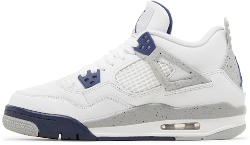 (Aire Juvenil) Air Jordan 4 Retro 'Midnight Navy' 408452-140 Lookbook (Aire Juvenil) Air Jordan 4 Retro 'Midnight Navy' 408452-140