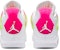 (Akas Pembelajaran) Air Jordan 4 Retro 'Putih Lemon Merah Jambu' CV7808-100