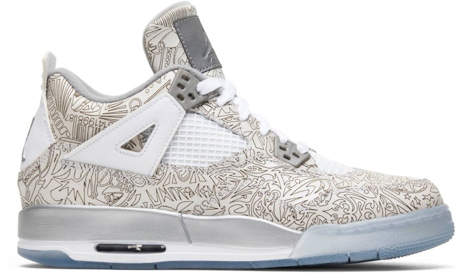 Grade School Air Jordan 4 Retro BG 30th Anniversary Laser