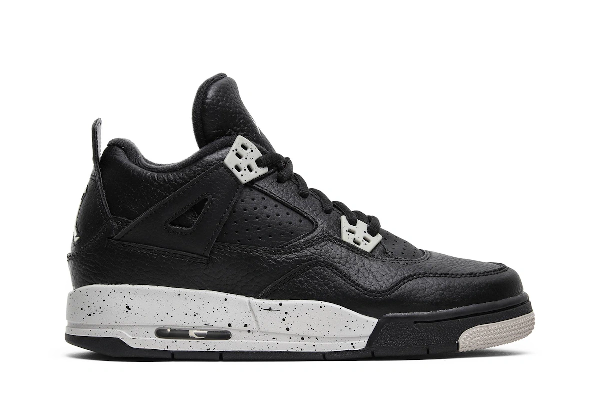 (Grade School) Air Jordan 4 Retro LS 2015 'Oreo' 408452-003