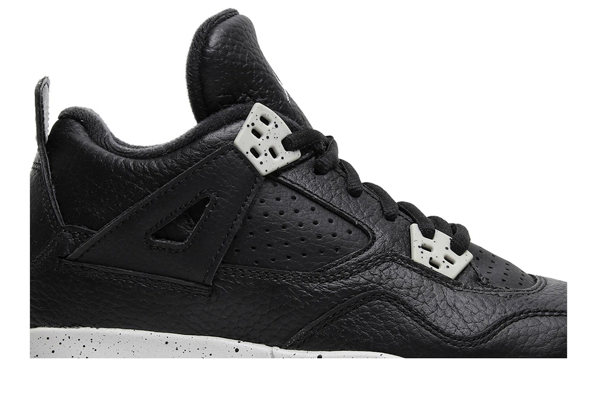 (Grade School) Air Jordan 4 Retro LS 2015 'Oreo' 408452-003