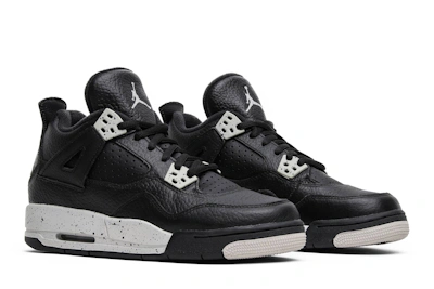 (Grade School) Air Jordan 4 Retro LS 2015 'Oreo' 408452-003