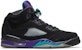 (Kanak-Kanak) Air Jordan 5 Retro 'Black Grape' 440888-007