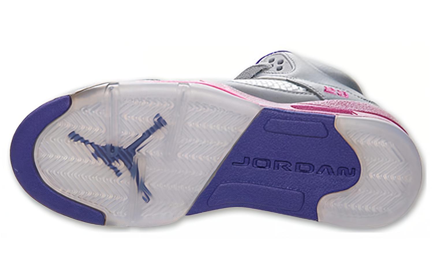 Shop (Kanak-Kanak) Air Jordan 5 Retro 'Cement Grey Pink' Kelabu Simen Merah Jambu 440892-009